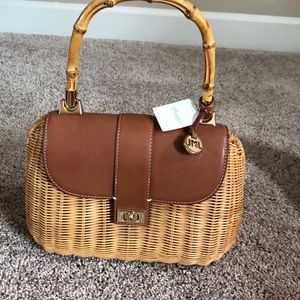 J. McLaughlin wicker satchel